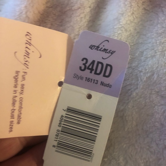 Whimsy by Lunaire Full Coverage Nude Bra 34DD - Picture 6 of 8